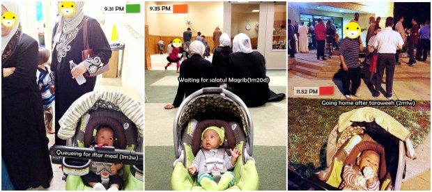 Foto-foto Musa ikutan ke masjid Ramadan tahun lalu. Udah malam, tapi masih melek semua.. hehe.