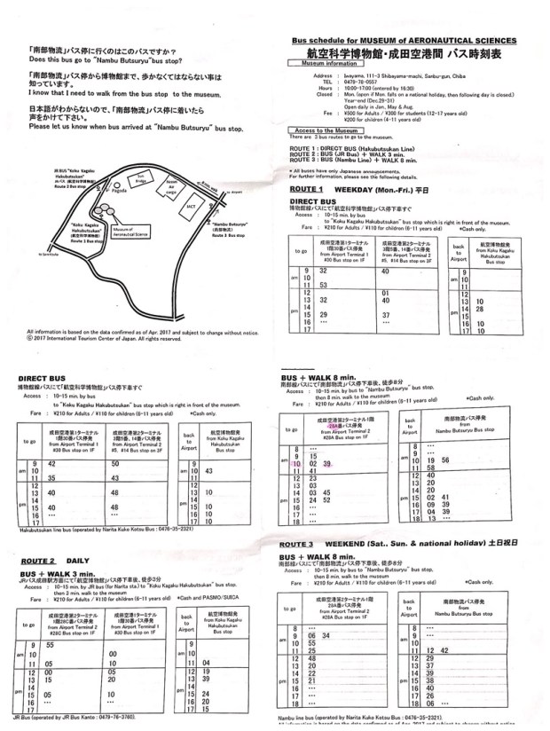 bus to museum from narita