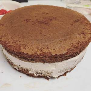 Sliced strawberries inside cake (2)