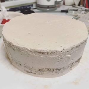 cake with chocolate cream