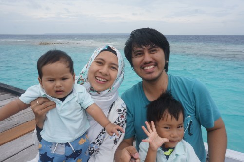 Family portrait in Maratua